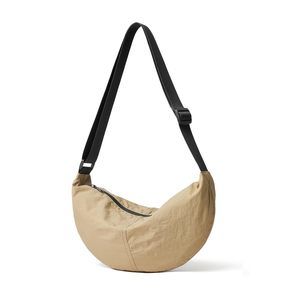 Nylon Crossbody Bag Men Casual Lhtweht Crescent Shoulder Hobo O_O